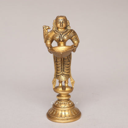 Brass Superfine Deep Lakshmi Idol