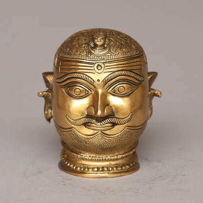 Brass Shiva Mukhalingam Head