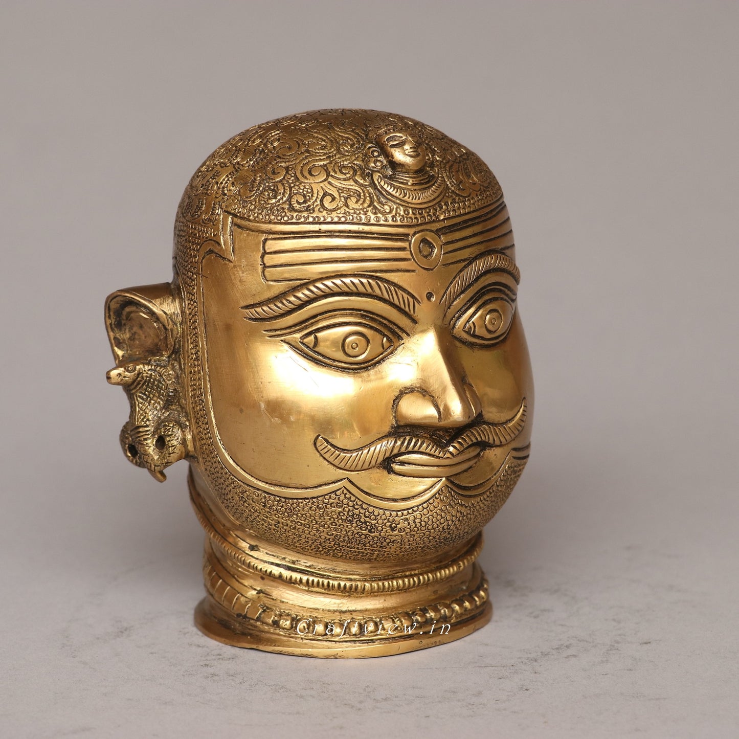 Brass Shiva Mukhalingam Head