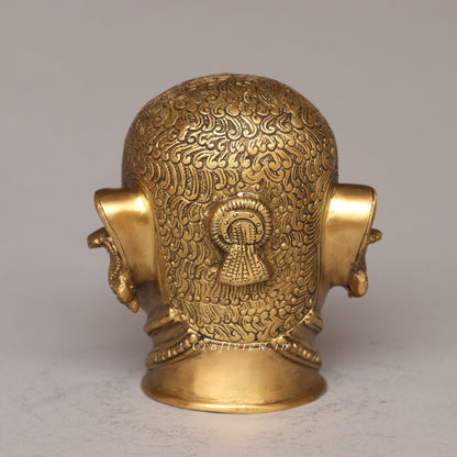 Brass Shiva Mukhalingam Head
