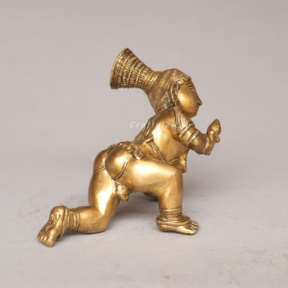 Brass Laddu Gopal Idol A Symbol of Divine Love and Playfulness