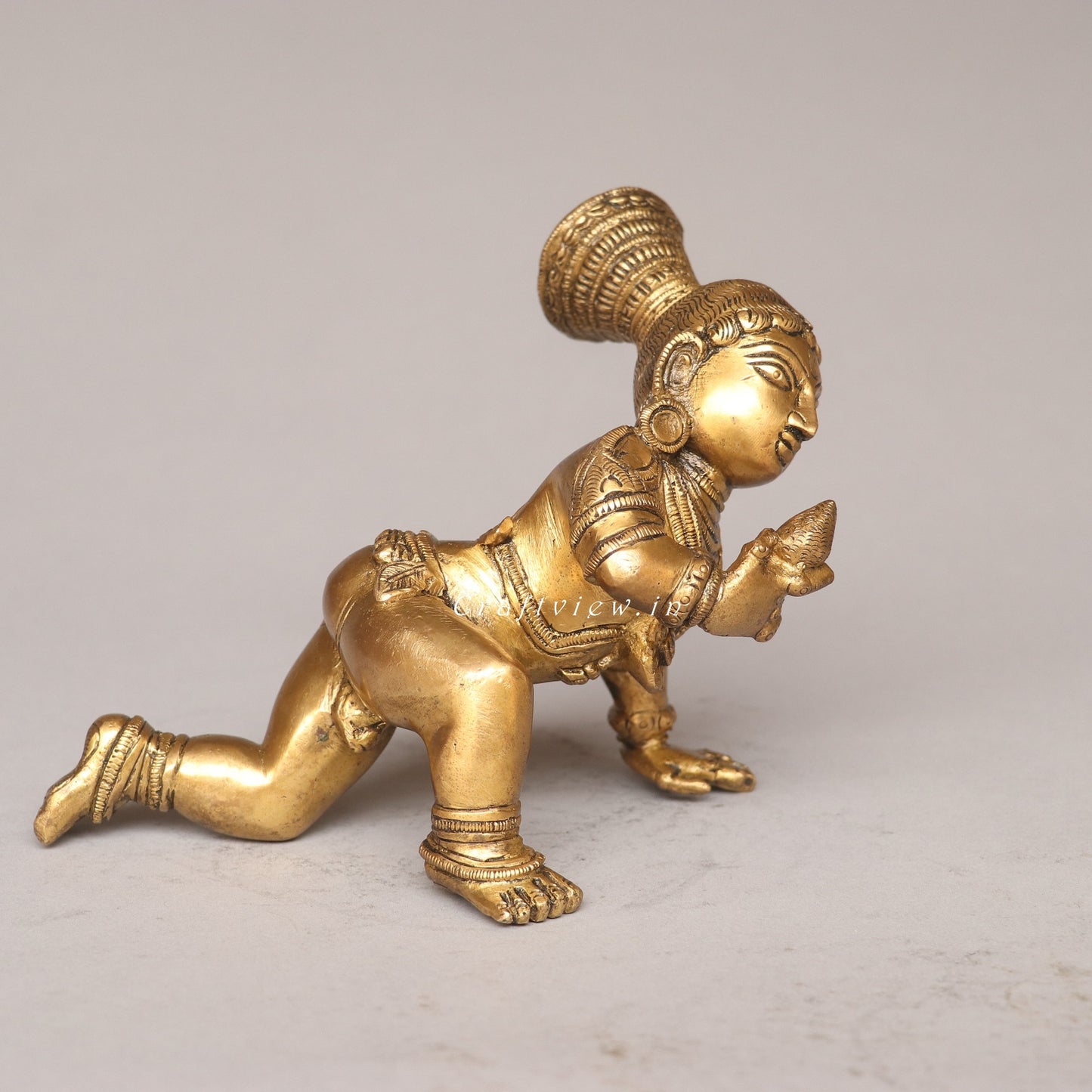 Brass Laddu Gopal Idol A Symbol of Divine Love and Playfulness
