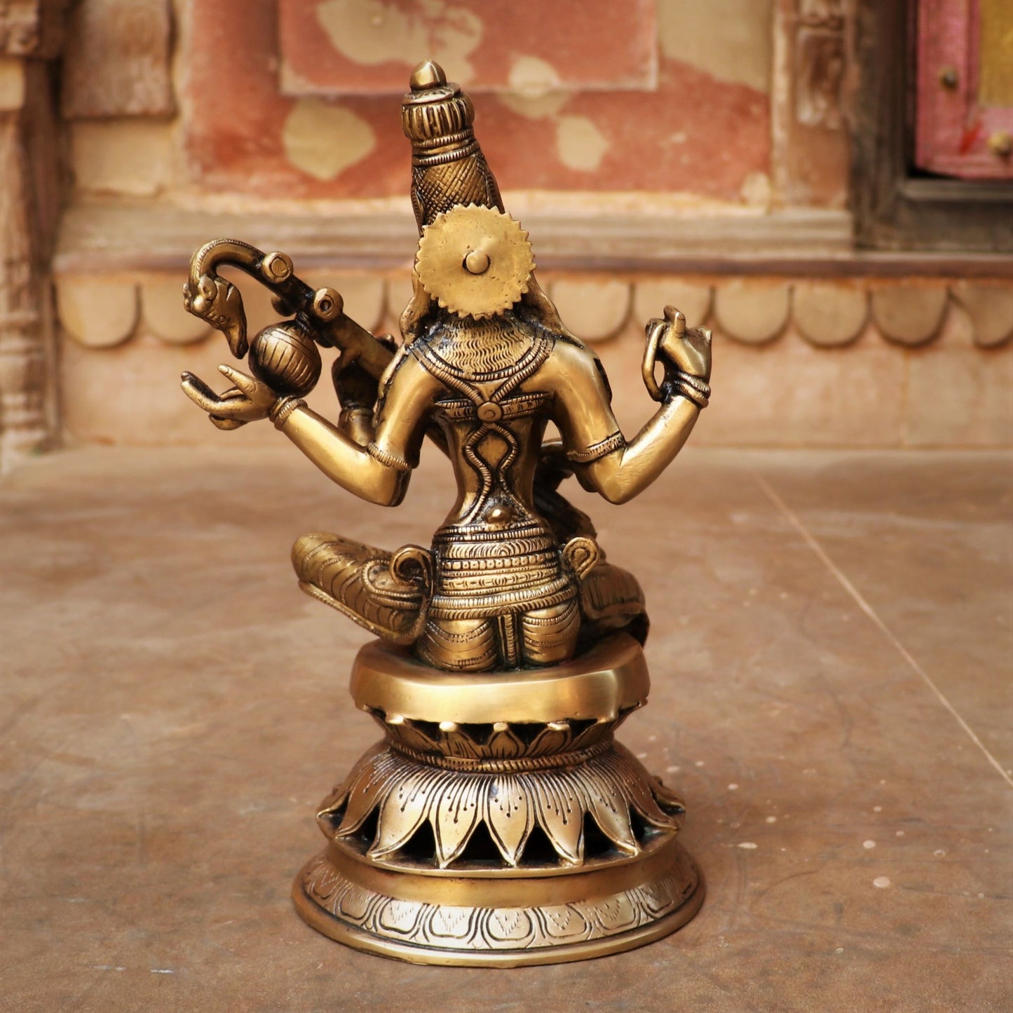 Brass Devi Lakshmi Statue 12"