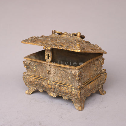 Brass Victorian Decorative Jewelry Box A Timeless Décor