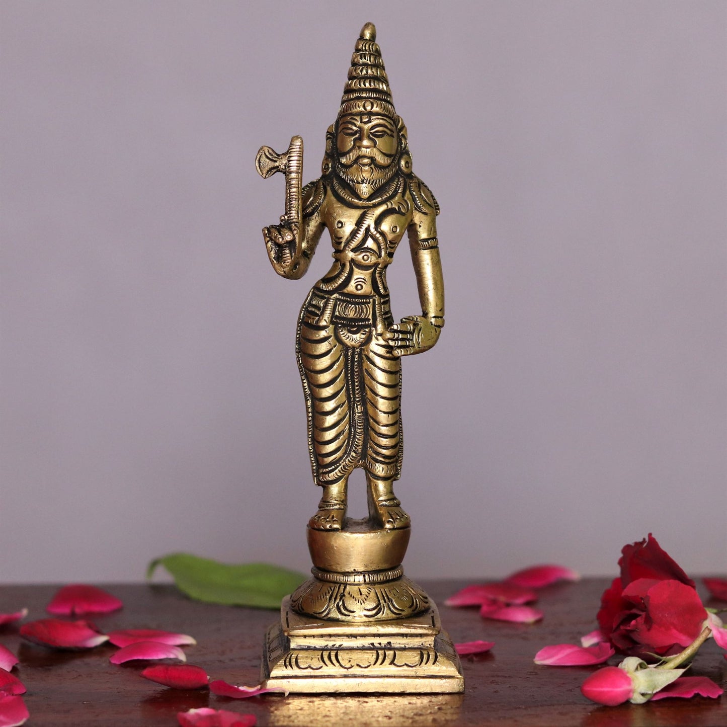 Lord Vishnu Dash Avtaar brass statues 6"