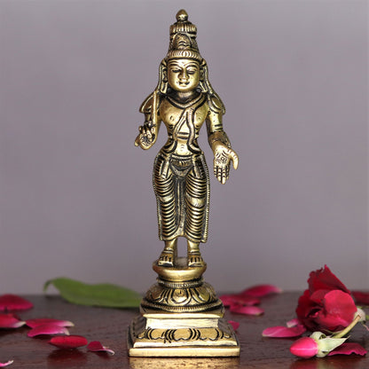 Lord Vishnu Dash Avtaar brass statues 6"