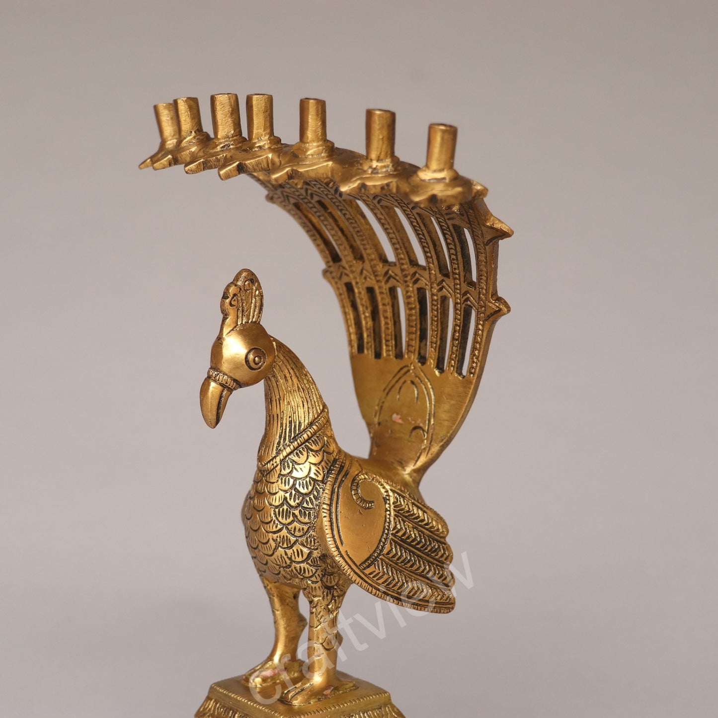 Decorative Brass Peacock Incense Burner