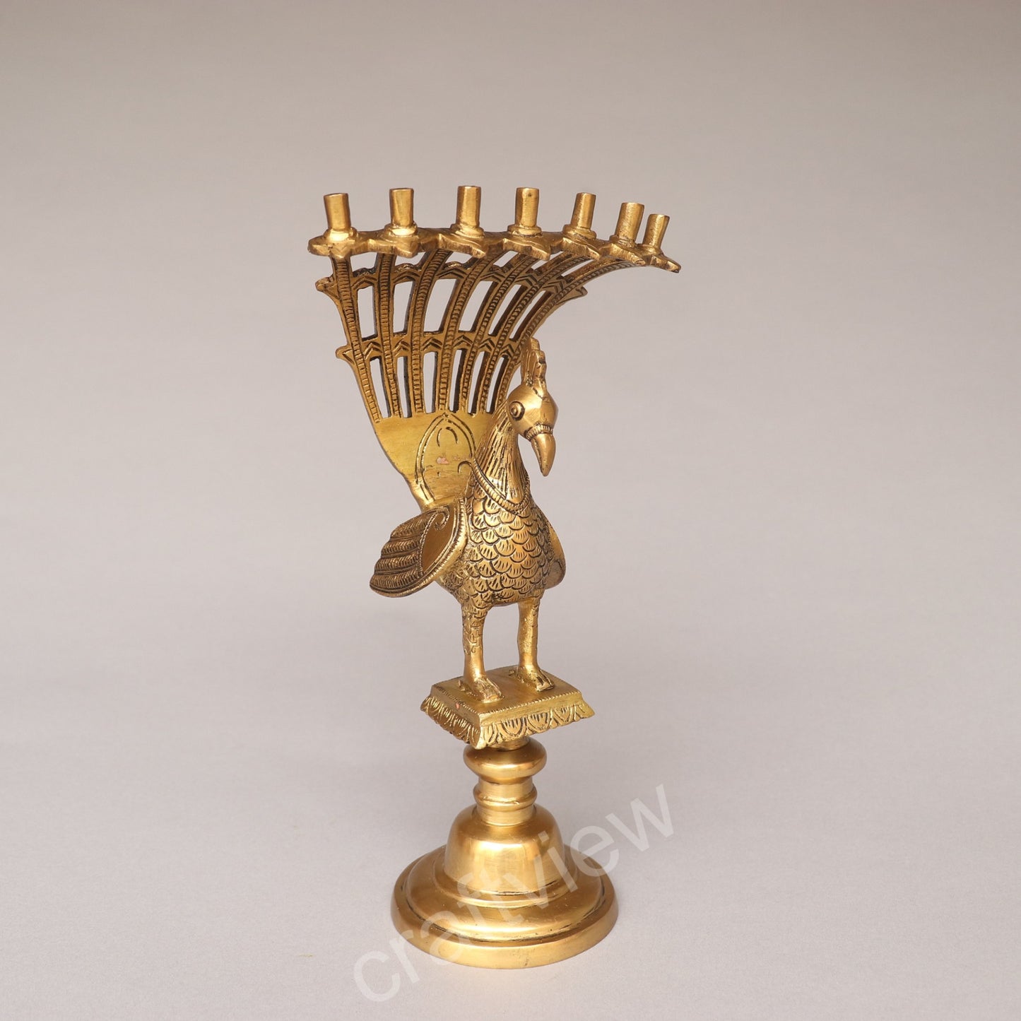 Decorative Brass Peacock Incense Burner