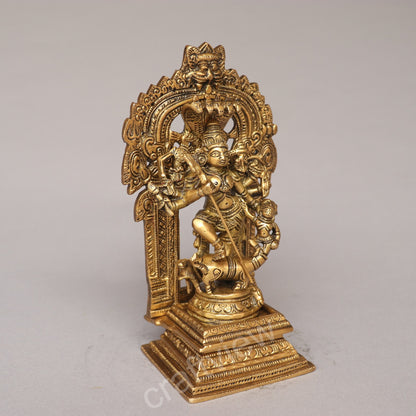 Brass Durga Mahishasur Mardini Statue