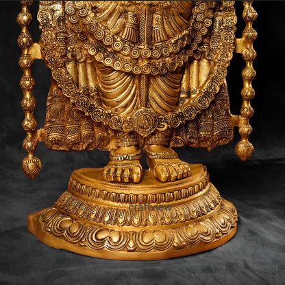 47" Brass Tirupati Balaji Venkateshwara Statue