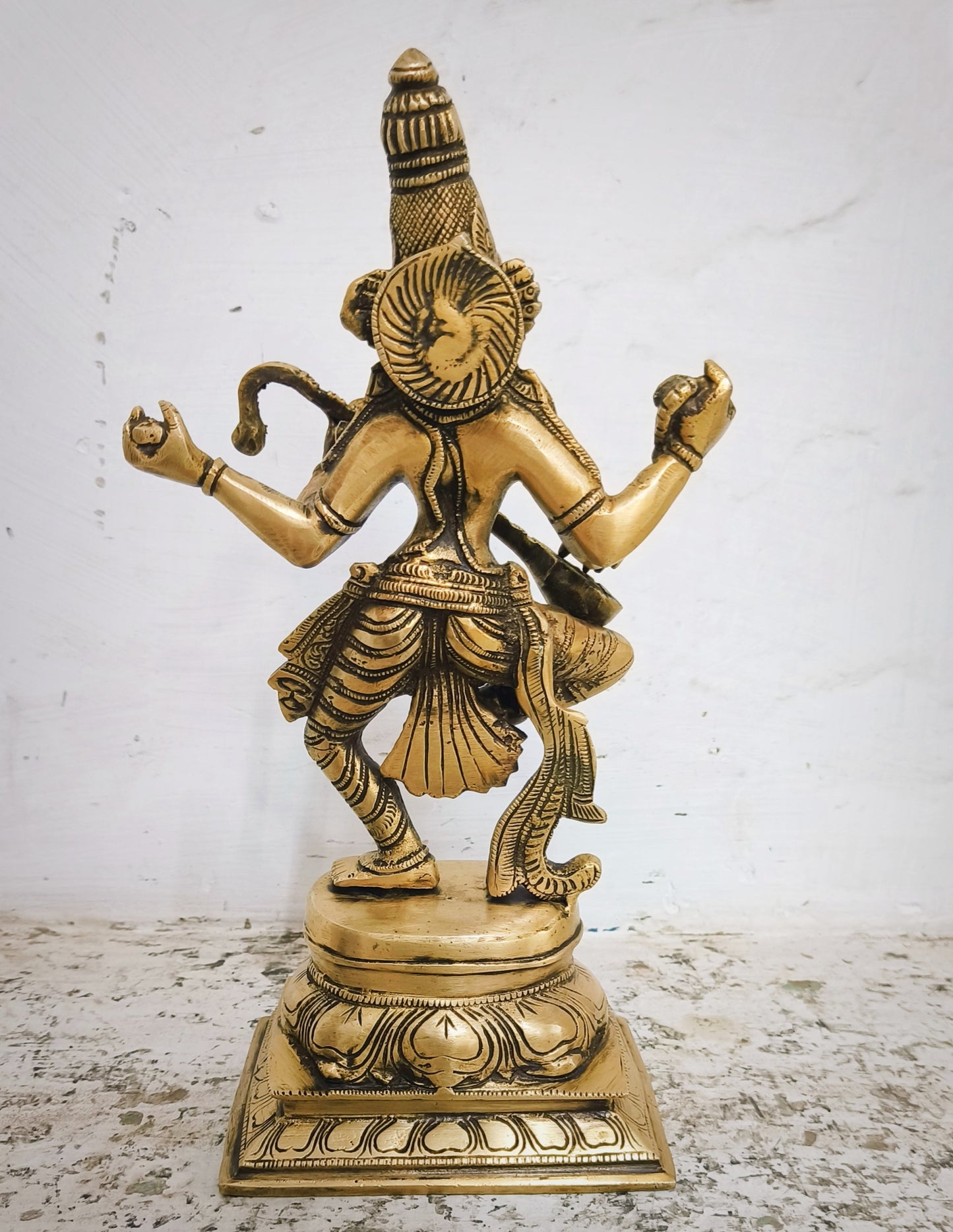 Saraswati Statue standing on Base