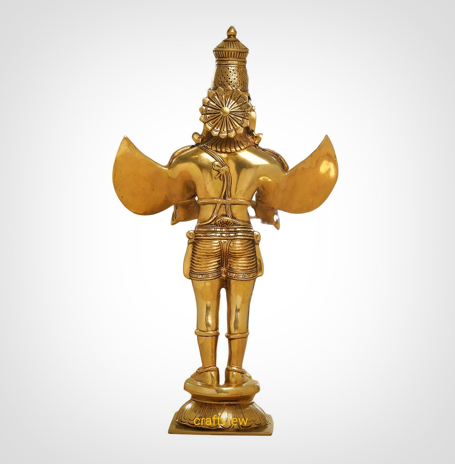 Brass Standing Lord Garuda 22"