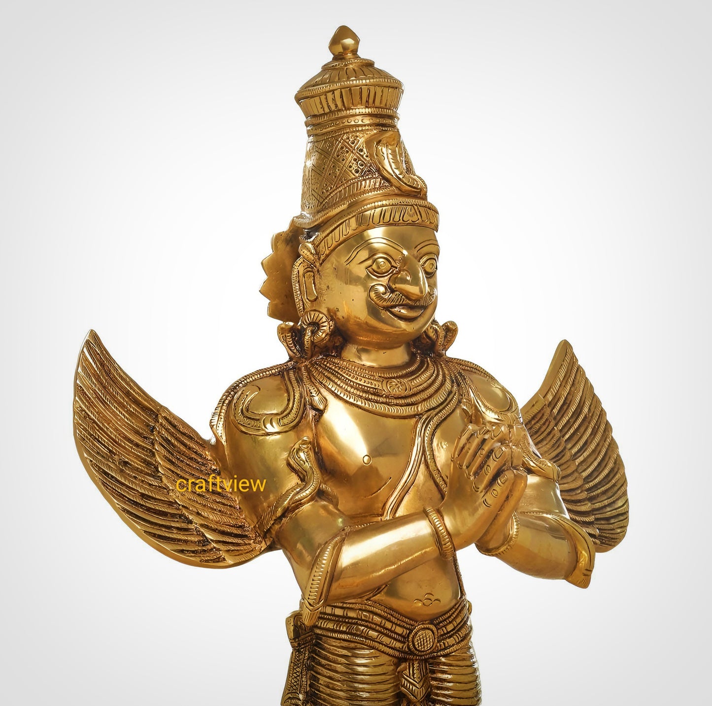 Brass Standing Lord Garuda 22"