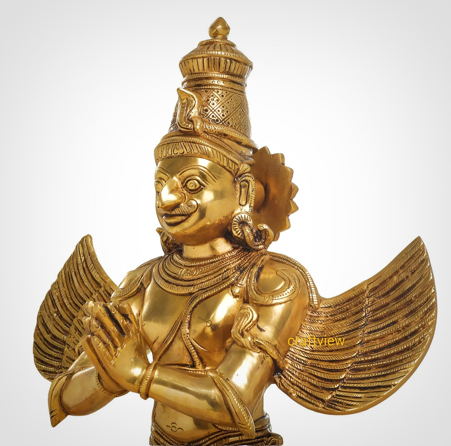 Brass Standing Lord Garuda 22"