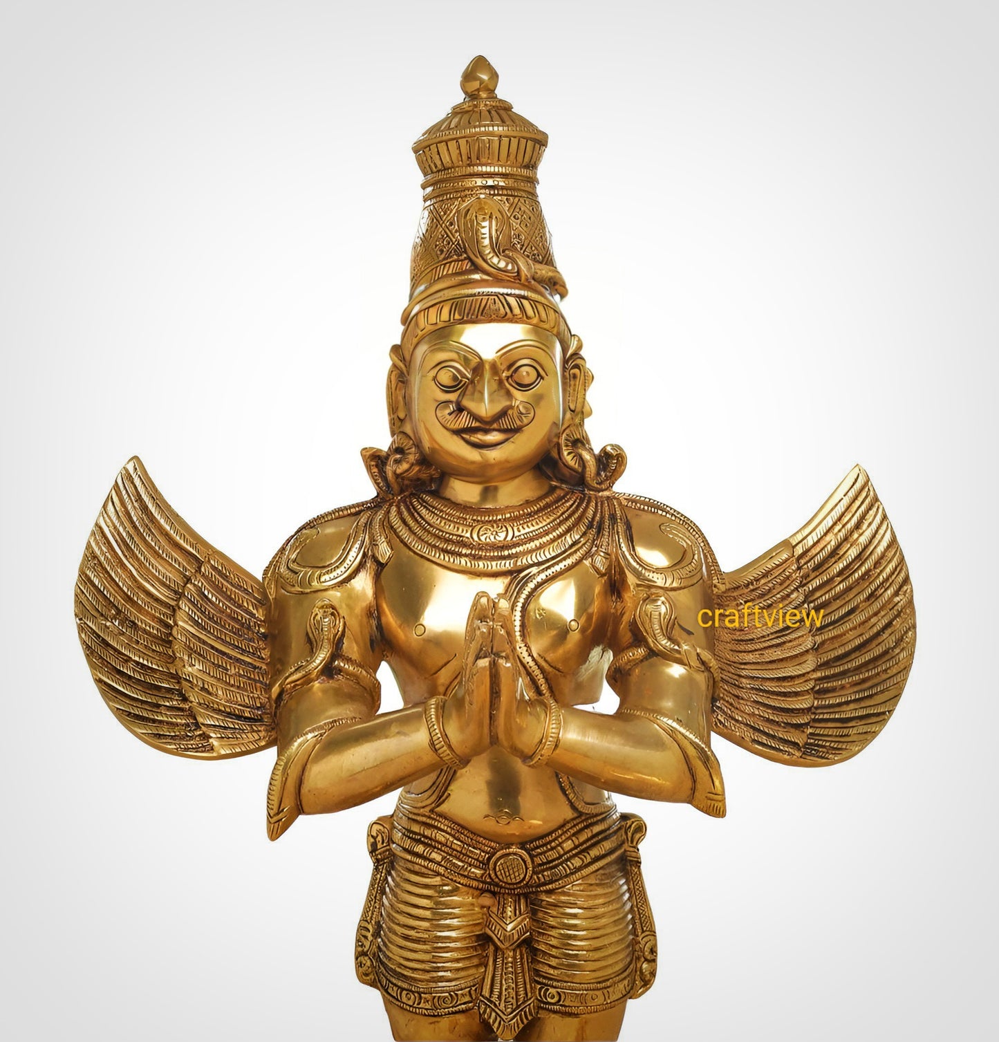 Brass Standing Lord Garuda 22"