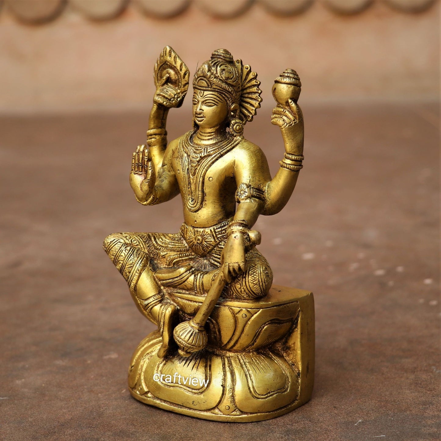 Brass Vishnu Sculpture