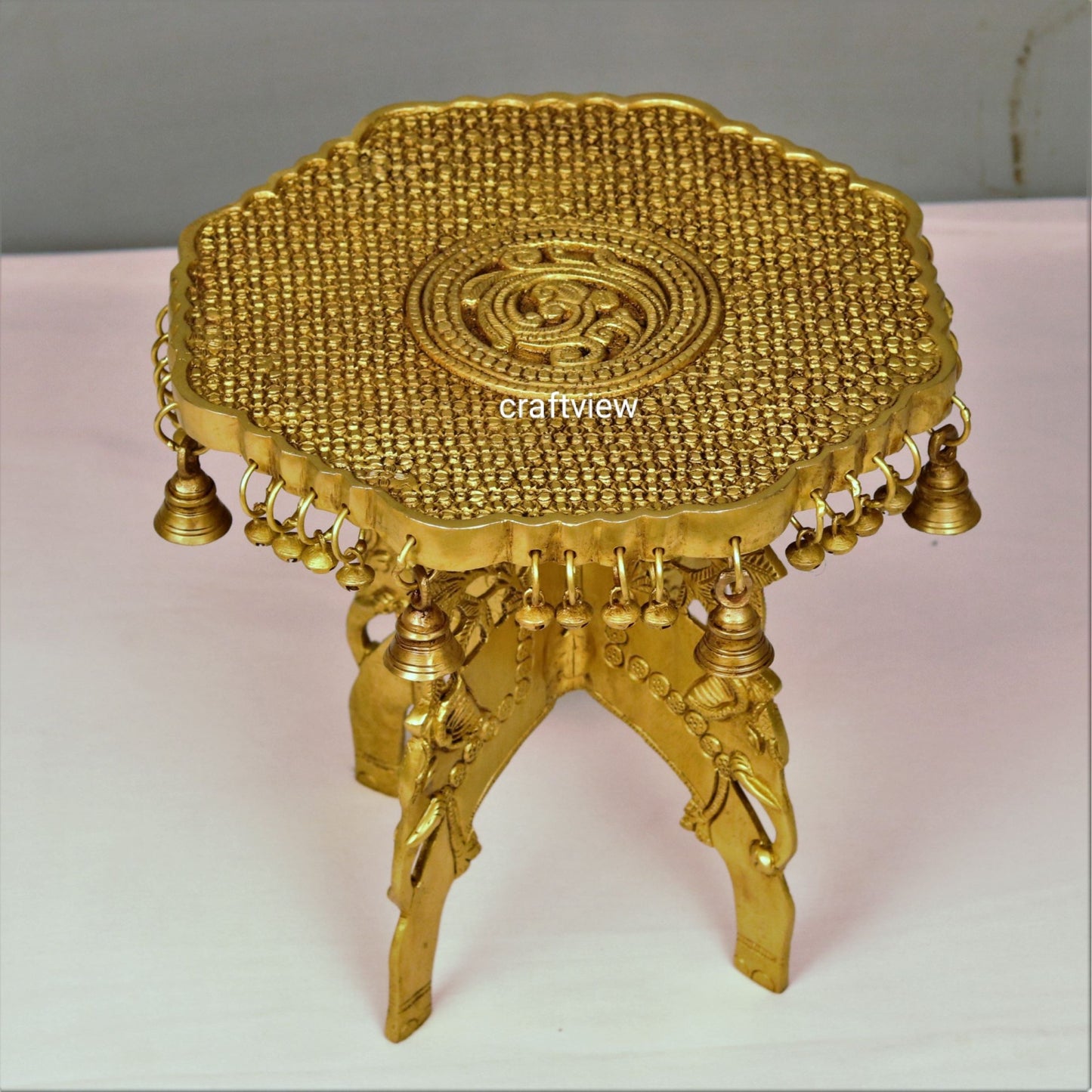 Brass Decorative Chowki 11"