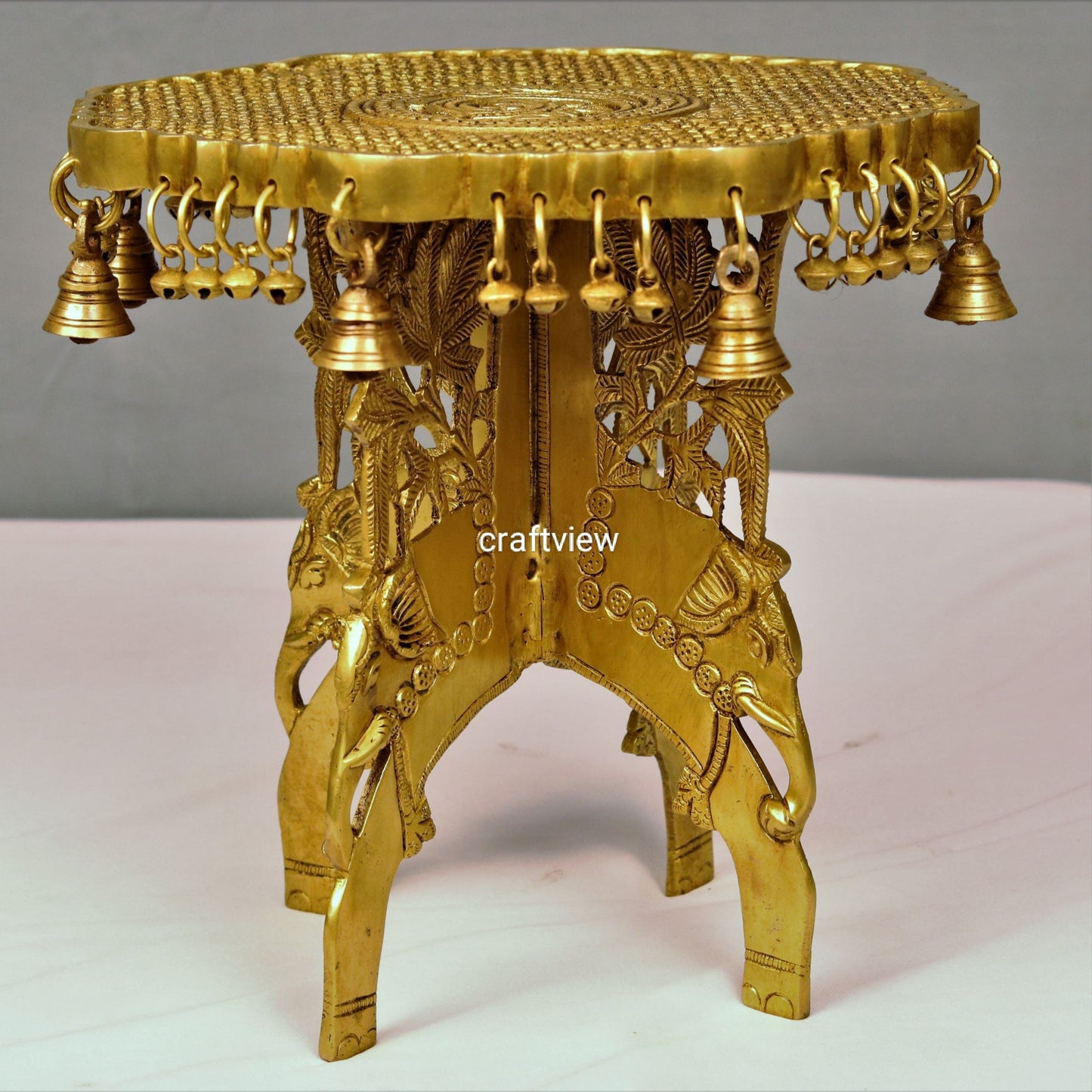 Brass Decorative Chowki 11"