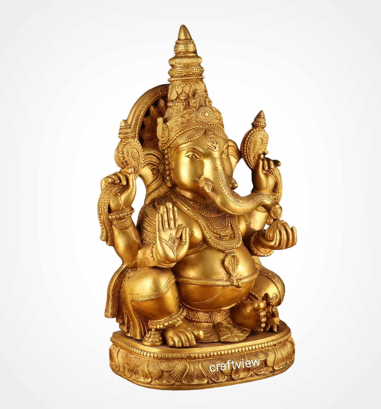 Brass Lord Ganesh Sculpture 20"