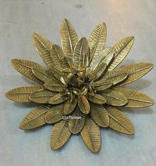 Brass Decoration Lotus Leaves Figurine