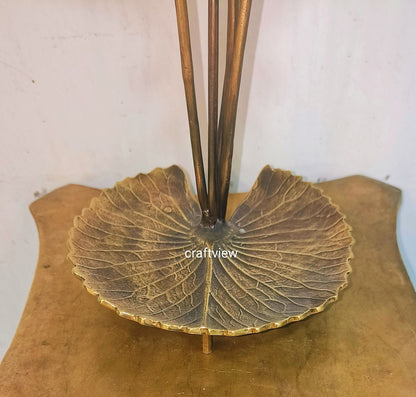 Brass Decoration Lotus Leaves Figurine