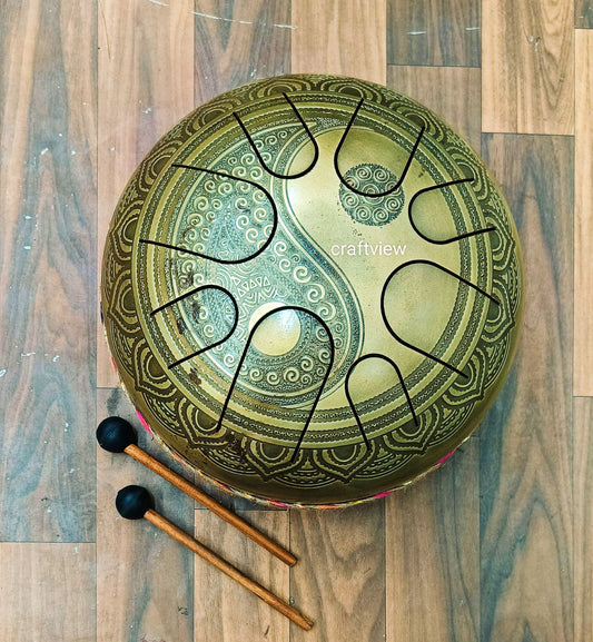 8.5" Artistic Musical Tongue Drum Pan For Meditation