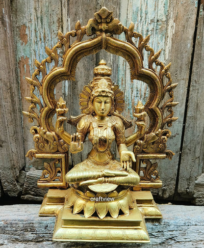 Brass Lakshmi Statue 15.5"