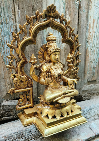 Brass Lakshmi Statue 15.5"