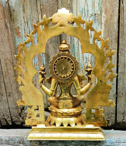 Brass Lakshmi Statue 15.5"