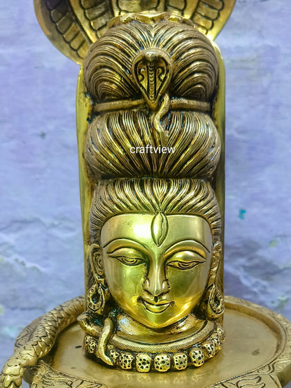 Superfine Brass Shiva lingam Idols 13" - Craftview