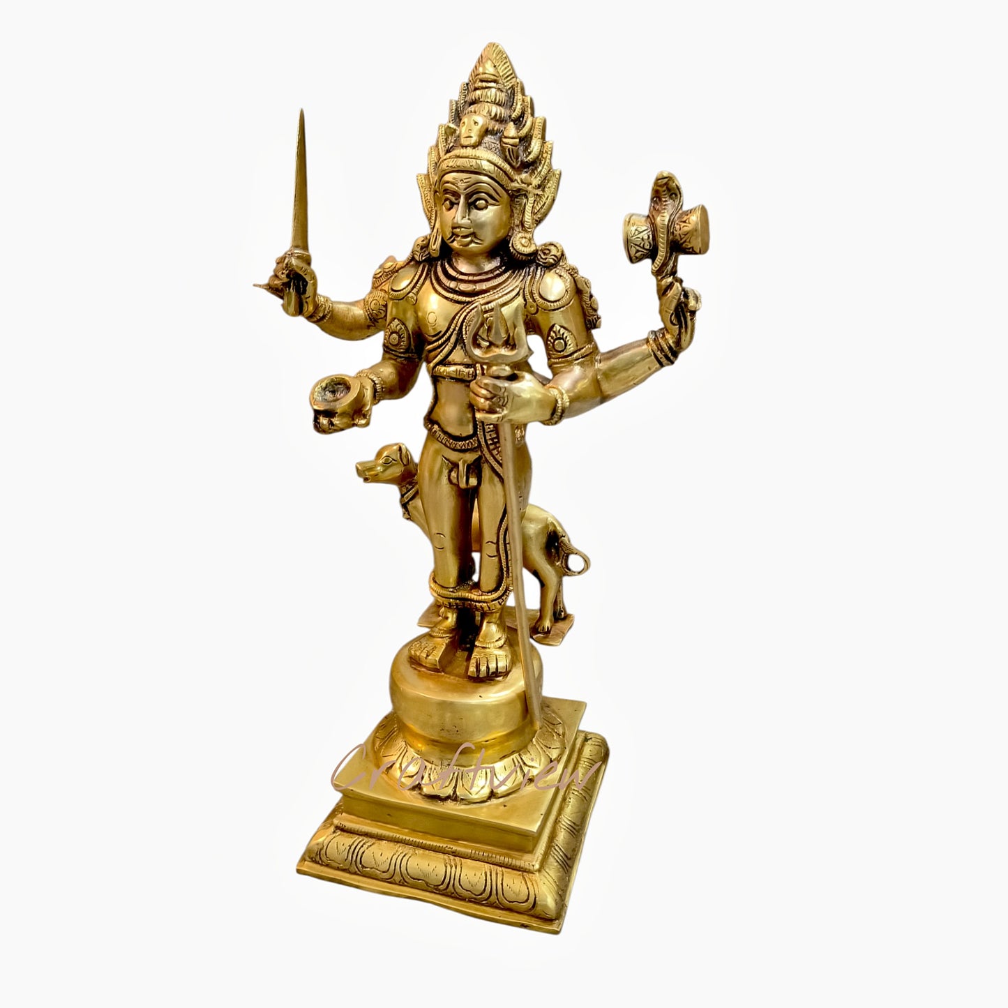 Brass Kaal Bhairava Idol