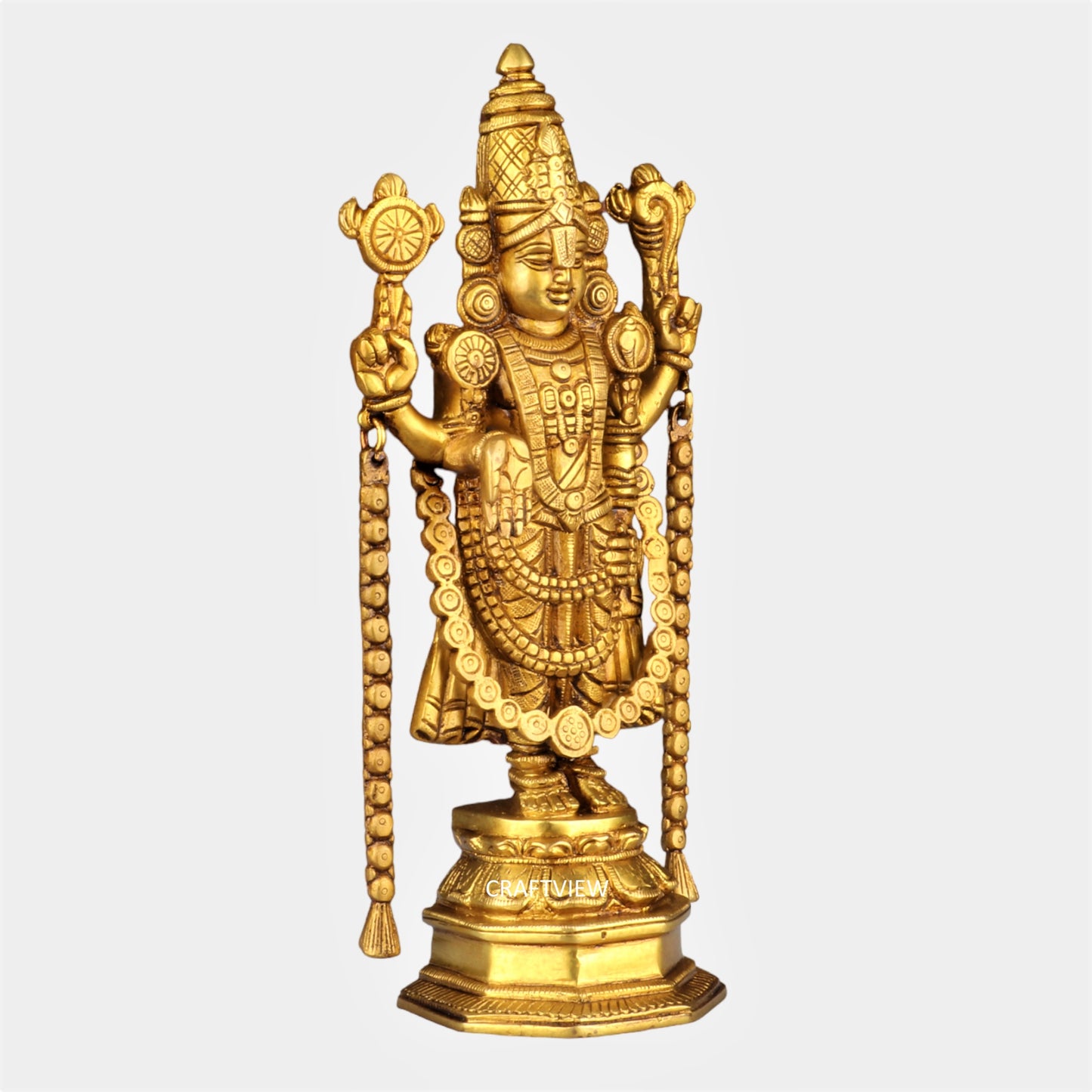 Brass Lord Tirupati Balaji Statue