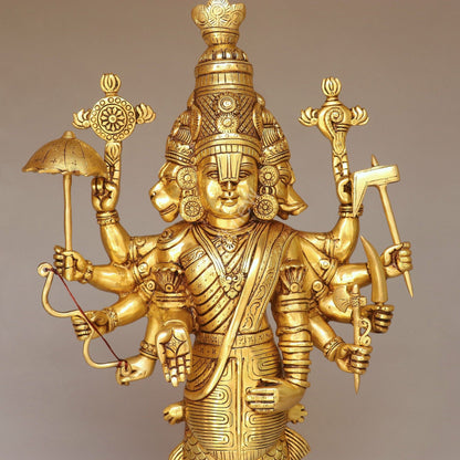 Brass Vishnu Dashavatar Idol 25"