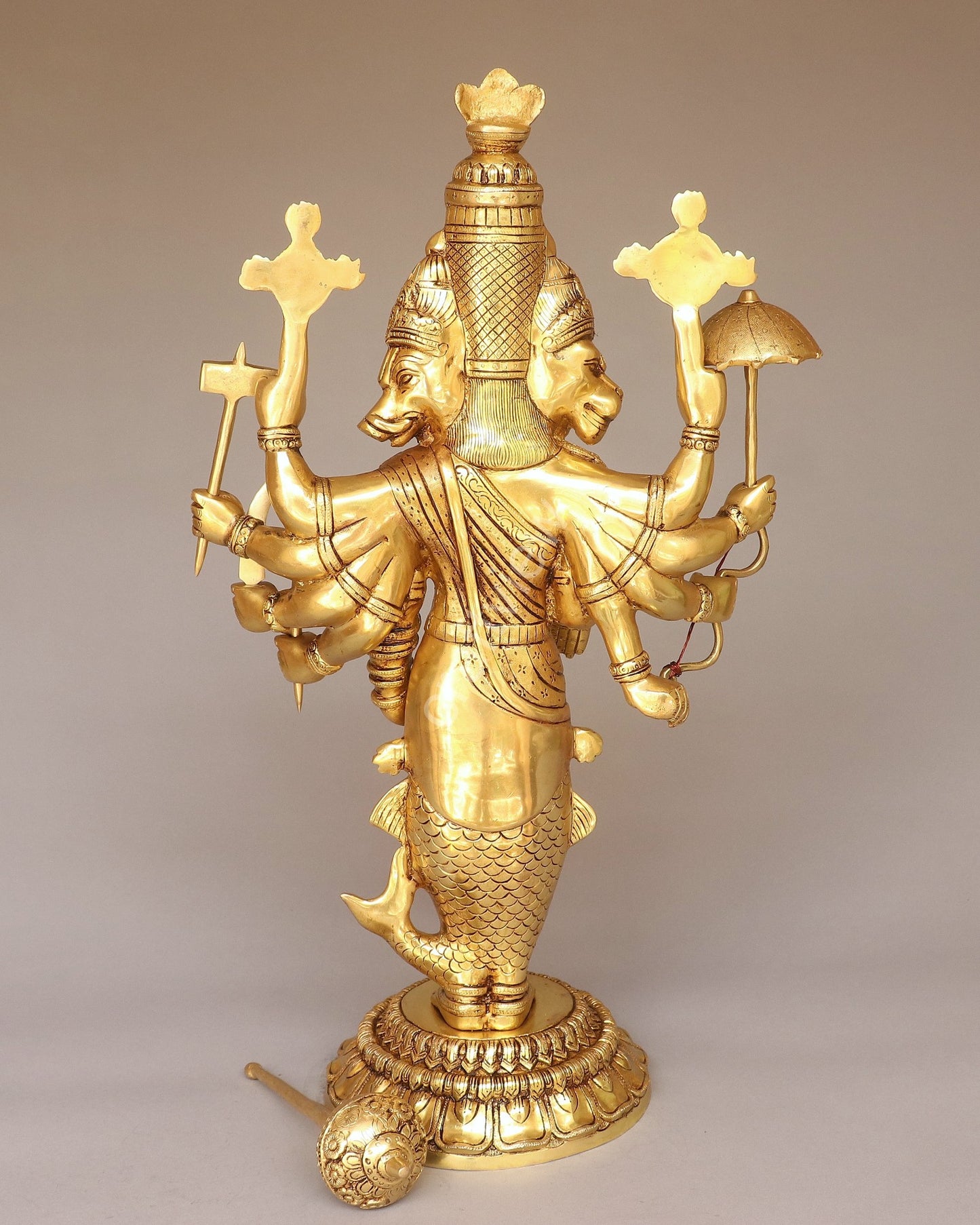 Brass Vishnu Dashavatar Idol 25"