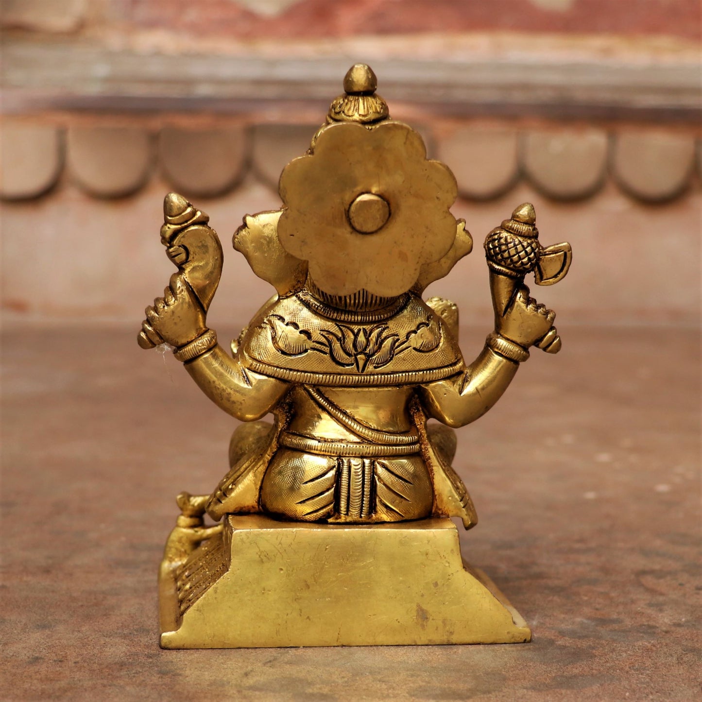 6" Brass Lord Ganesha Sculpture