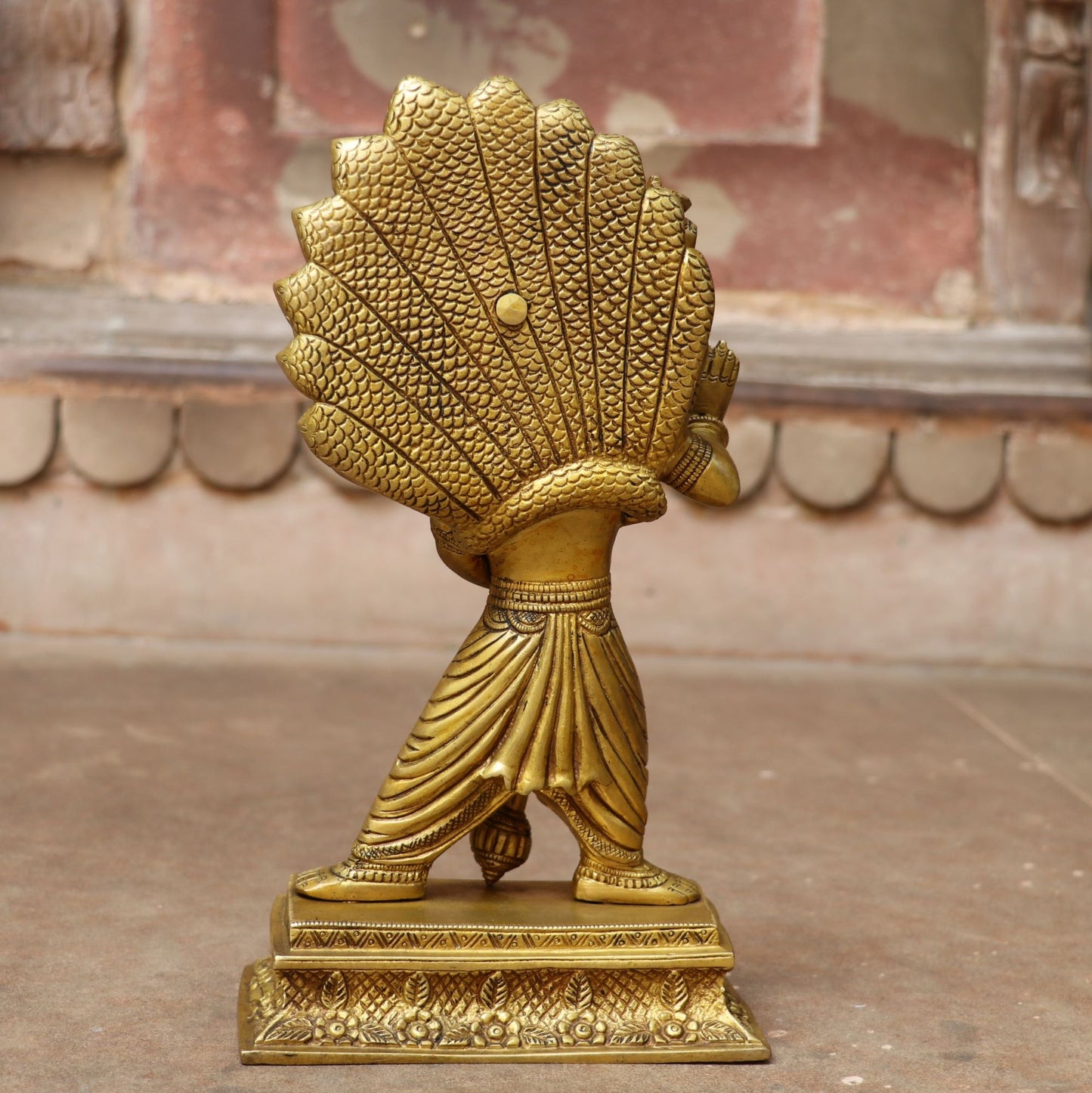 Lord Vishnu's Narasimha Avatara Brass Statue