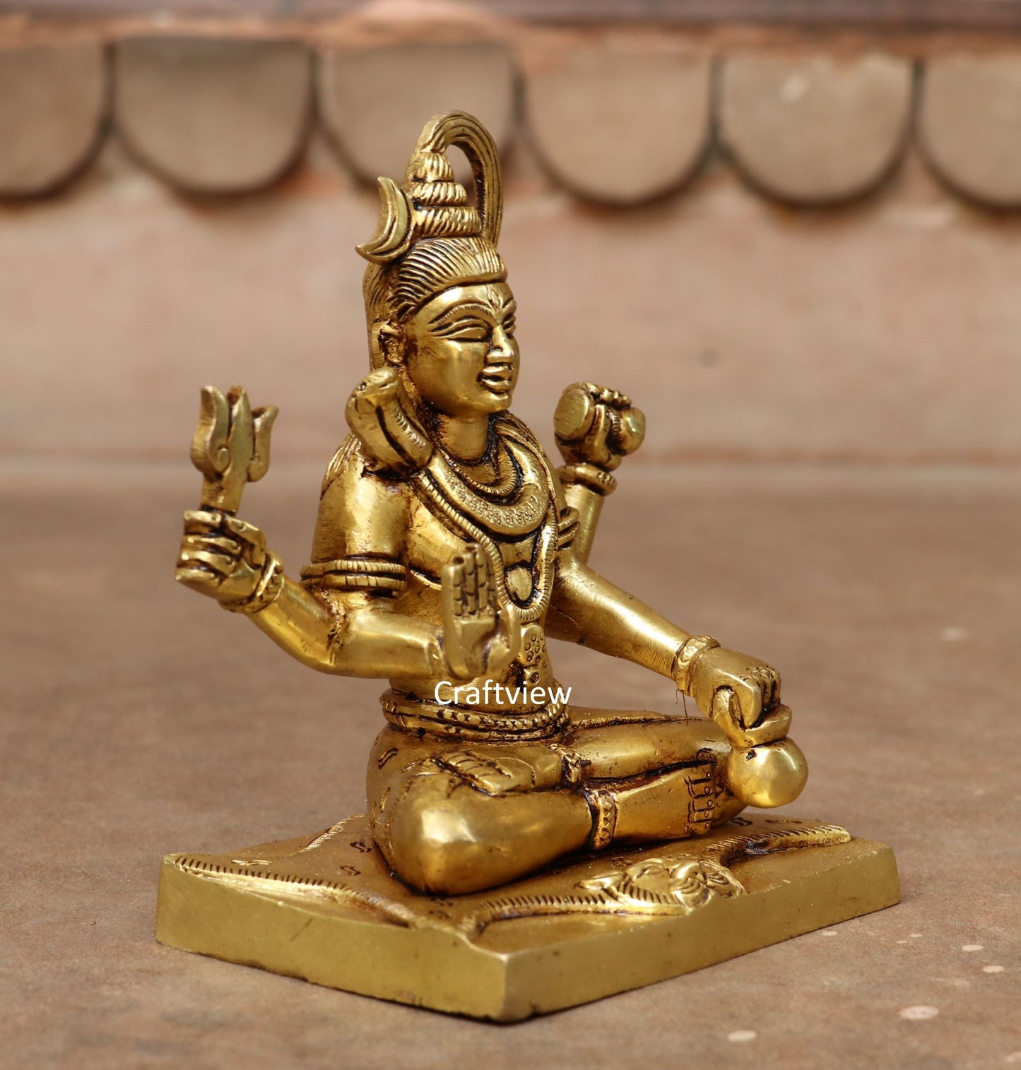 6" Brass Superfine Lord Shiva Sculpture