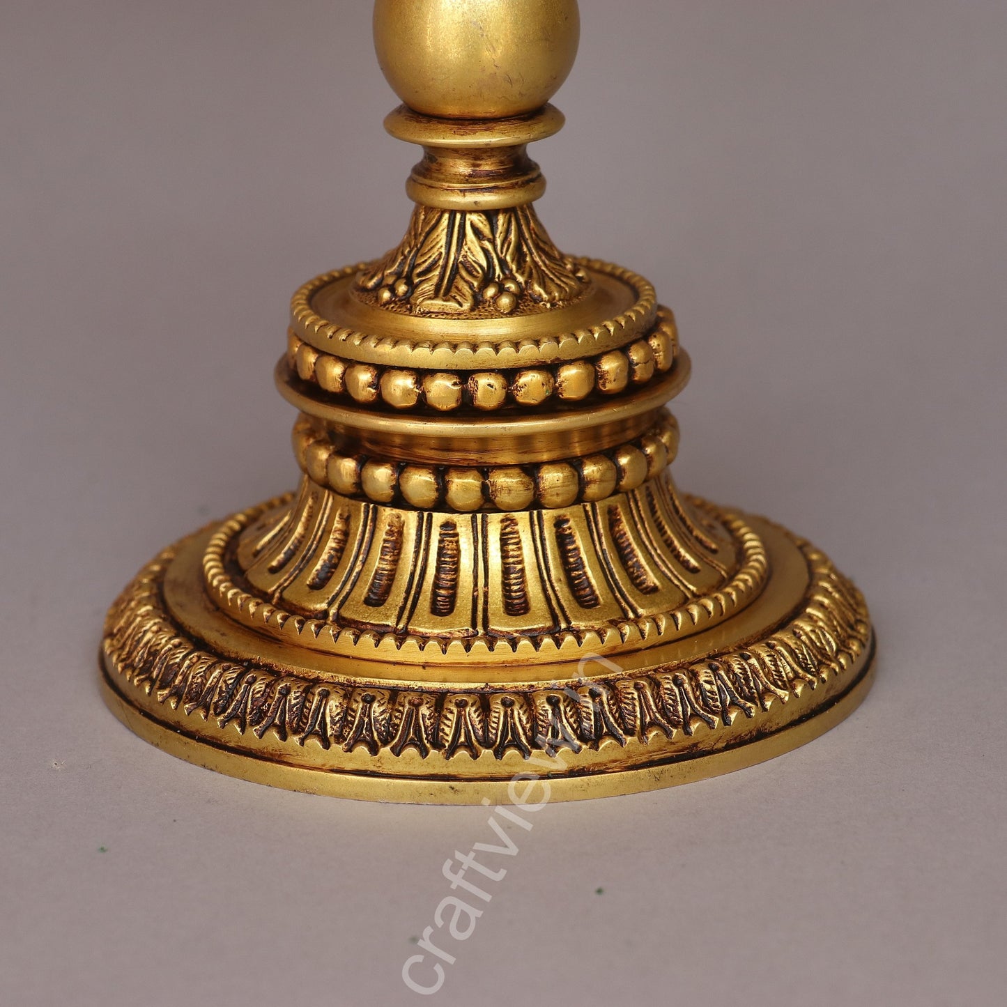 Brass Vintage Candle Stand Beautiful Addition Made by Artist
