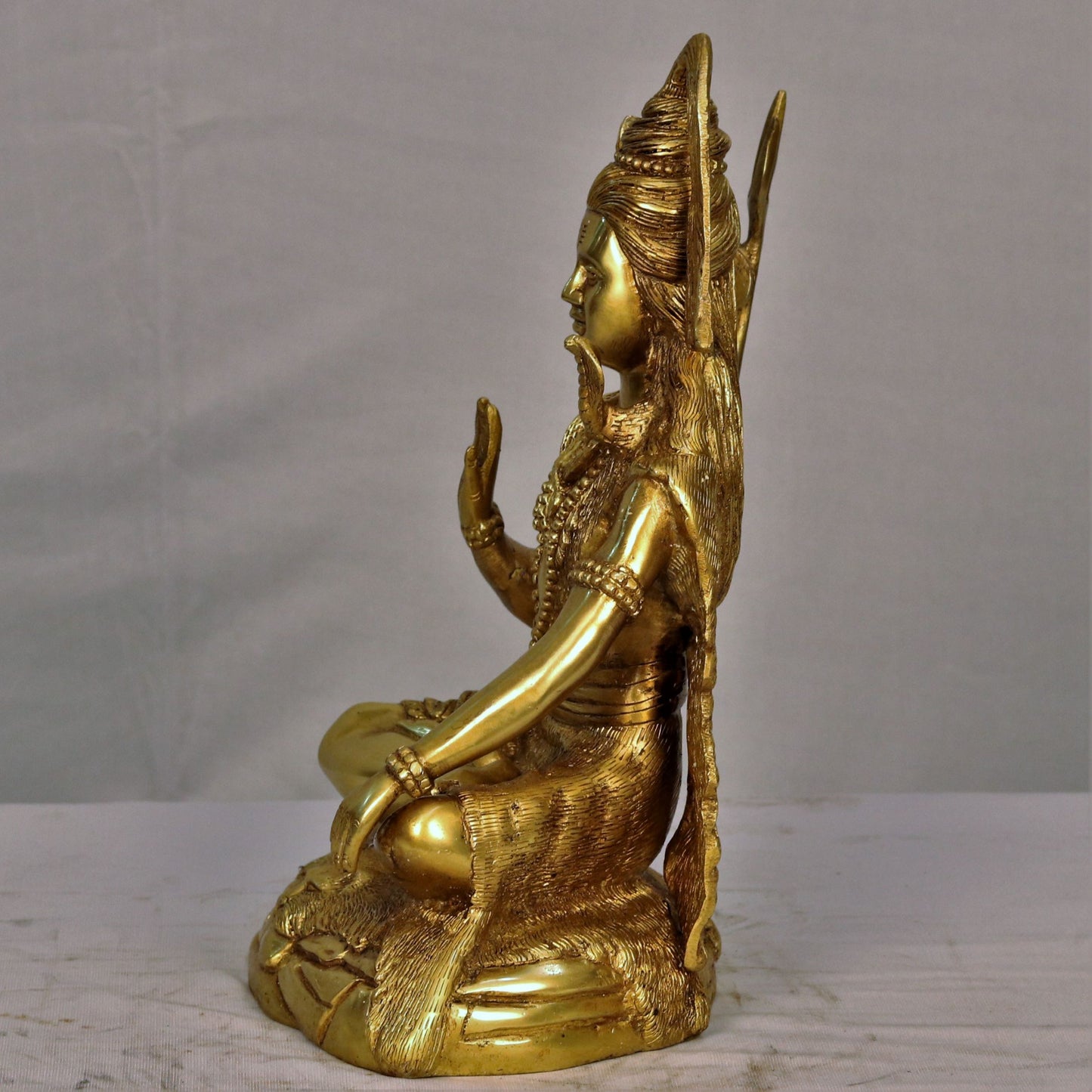 Brass Lord Shiva Statue 13.5"