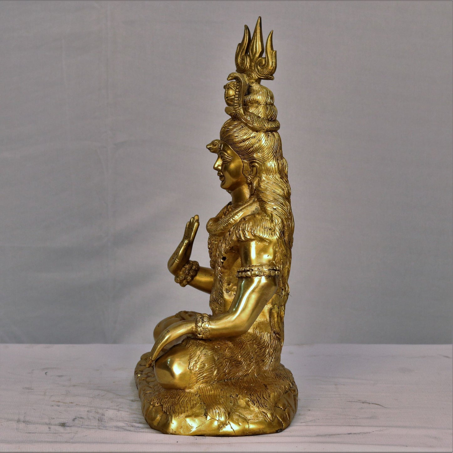 Brass Sitting Shiva Statue