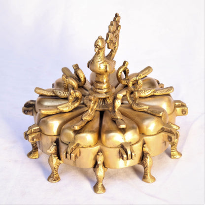 Brass Inspired Kumkum Holder