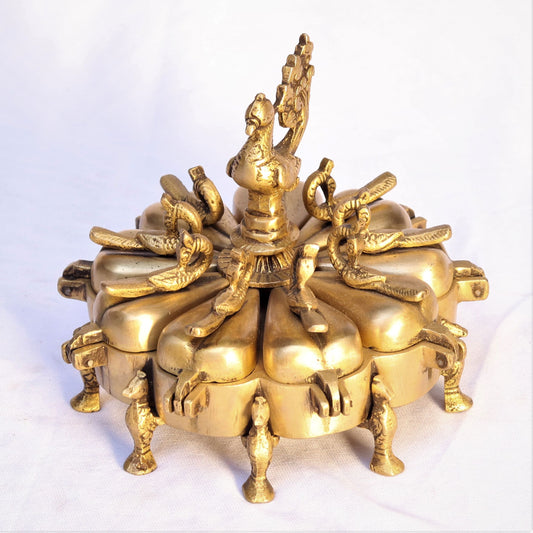 Brass Inspired Kumkum Holder