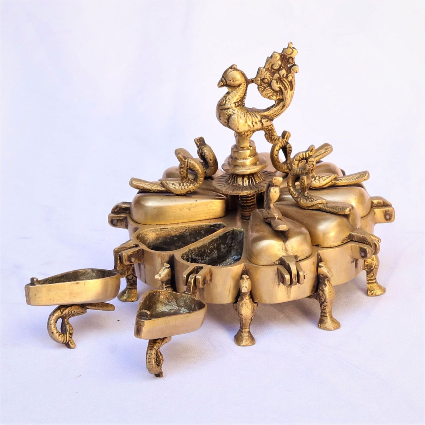 Brass Inspired Kumkum Holder