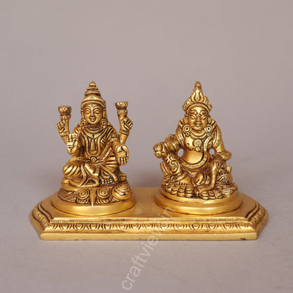 Brass Lakshmi Kuber Statue