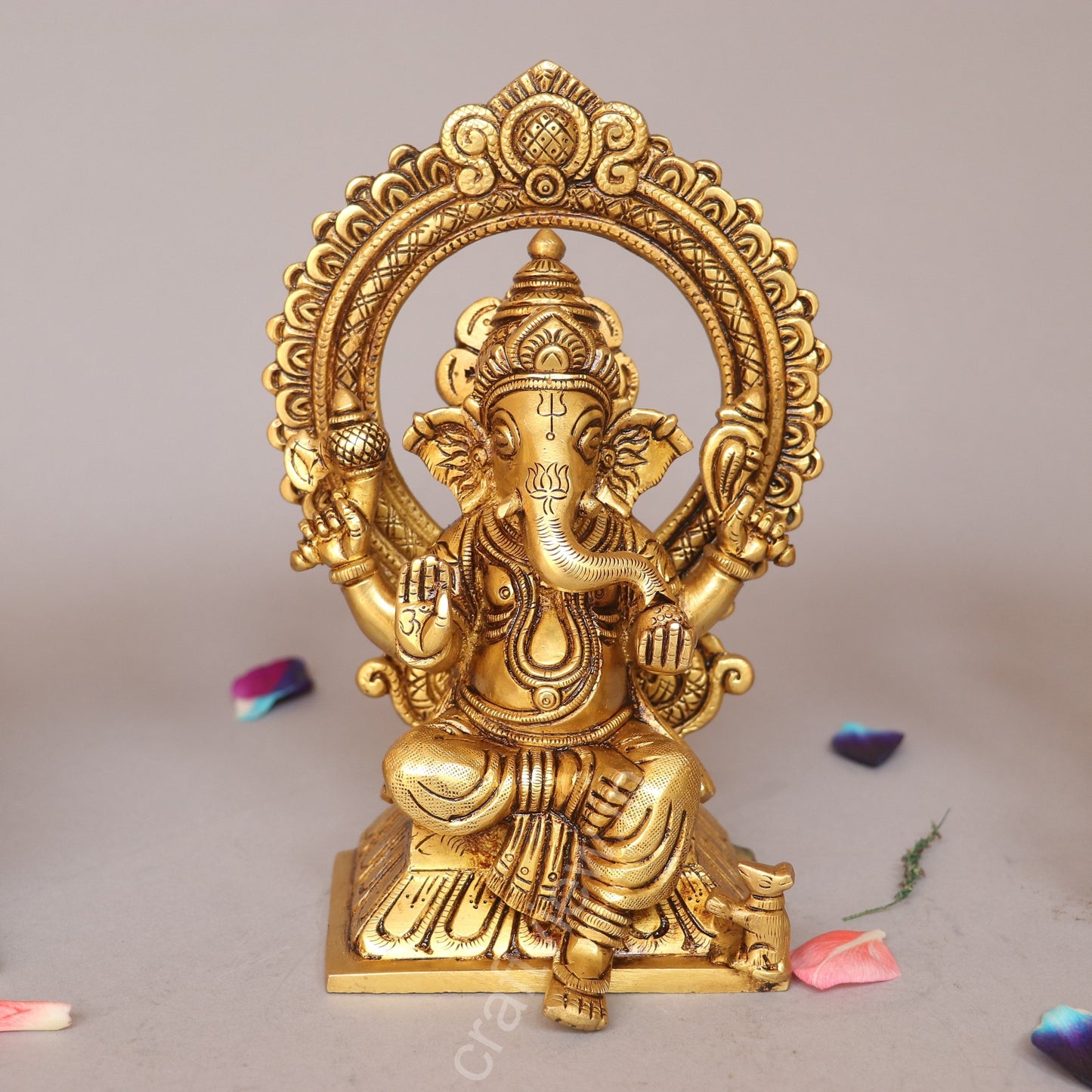 Superfine Ganesh Lakshmi Sarasvati Brass Idols