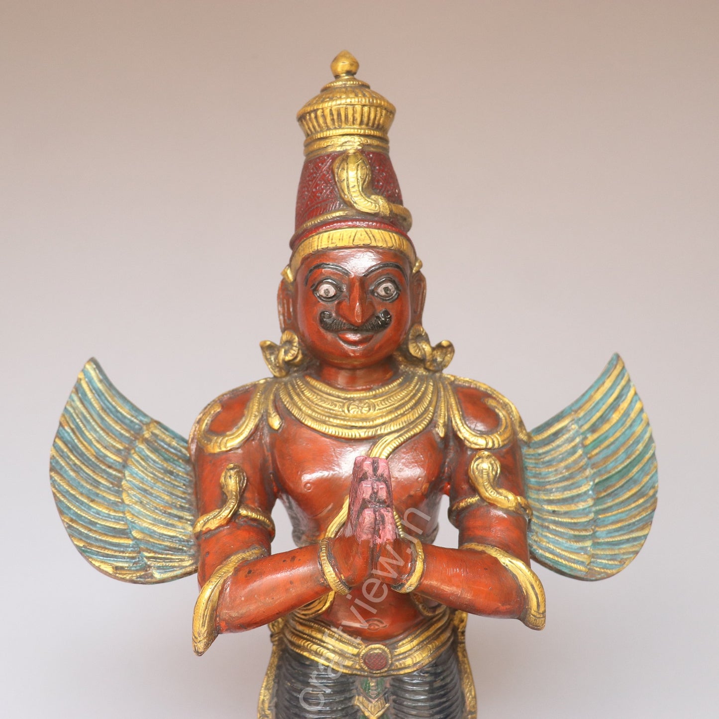 Brass Garuda Standing Statue – A Symbol of Devotion and Protection