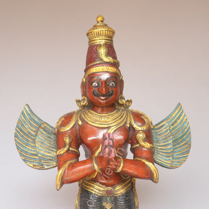 Brass Garuda Standing Statue – A Symbol of Devotion and Protection