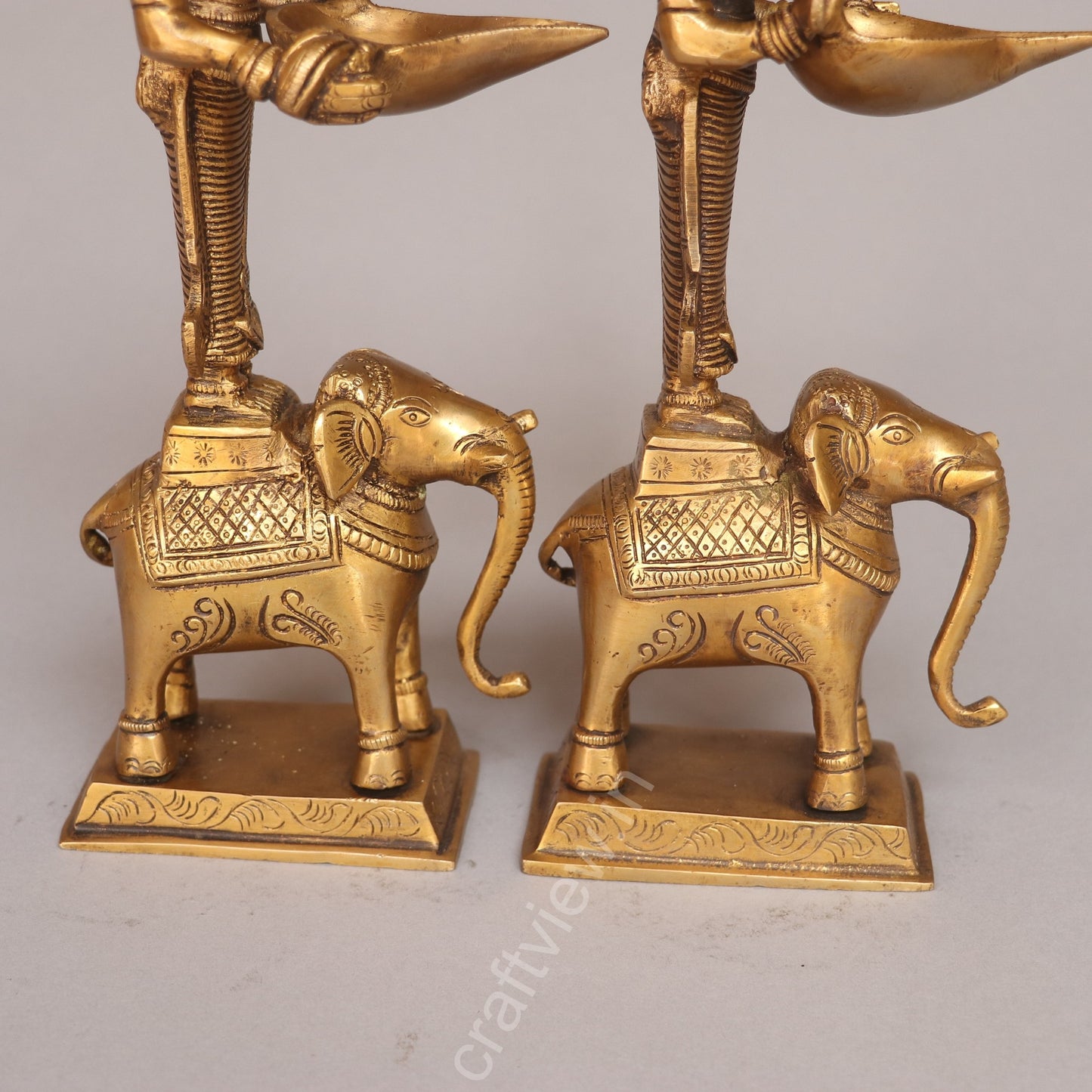 Superfine Brass Deep Lakshmi Set Of 2 Pcs