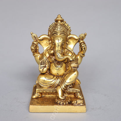 Brass Lord Ganesh Idol