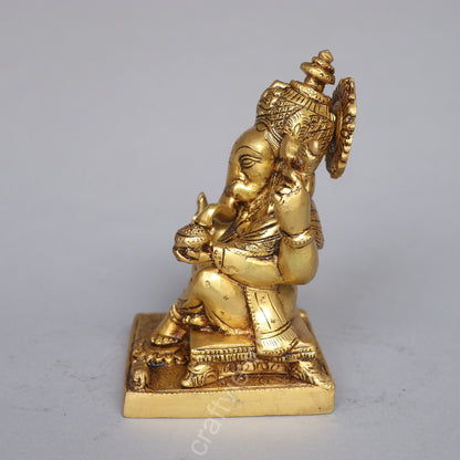 Brass Lord Ganesh Idol